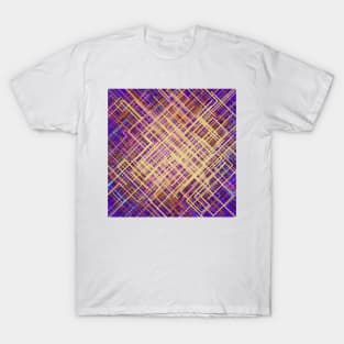 Abstract Diagonal Line Pattern T-Shirt